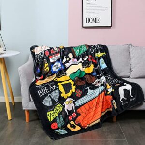 throw blanket fleece blanket gifts super soft cozy blanket for bed sofa couch 50"x 40"