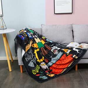 Throw Blanket Fleece Blanket Gifts Super Soft Cozy Blanket for Bed Sofa Couch 50"x 40"