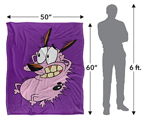 Courage The Cowardly Dog Blanket, 50"x60", Season 3 Cover Silky Touch Super Soft Throw Blanket