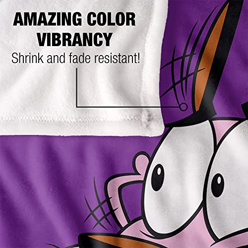 Courage The Cowardly Dog Blanket, 50"x60", Season 3 Cover Silky Touch Super Soft Throw Blanket