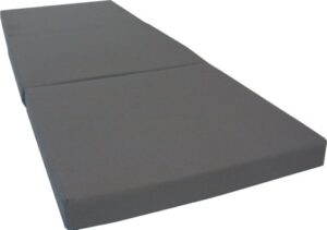 d&d futon furniture gray trifold foam beds 3 x 27 x 75 inch, floor tri-fold bed, high density foam 1.8 pounds