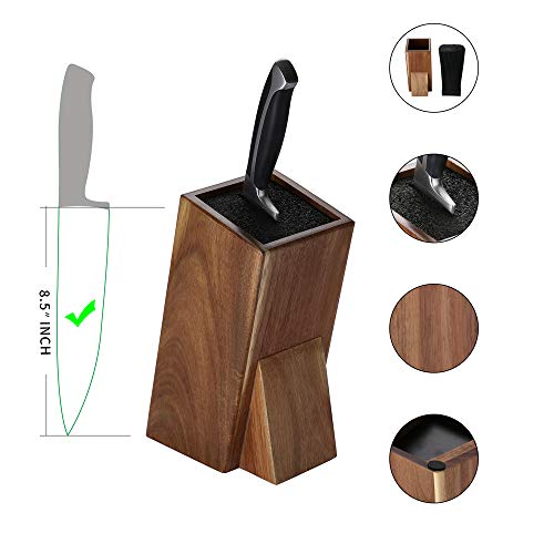 Universal Acacia Wood Knife Holder，Knife Holder, Large Capacity, Kitchen Household Multifunctional Knife Storage and Placement Rack