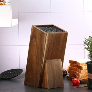 Universal Acacia Wood Knife Holder，Knife Holder, Large Capacity, Kitchen Household Multifunctional Knife Storage and Placement Rack