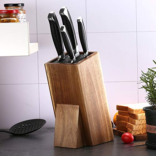 Universal Acacia Wood Knife Holder，Knife Holder, Large Capacity, Kitchen Household Multifunctional Knife Storage and Placement Rack