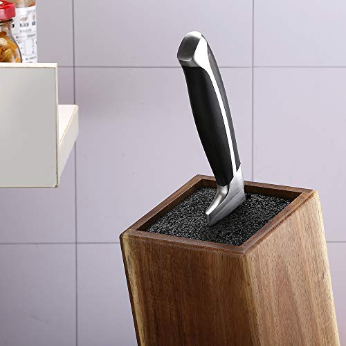 Universal Acacia Wood Knife Holder，Knife Holder, Large Capacity, Kitchen Household Multifunctional Knife Storage and Placement Rack