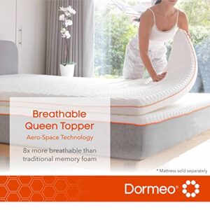 Dormeo Mattress Topper Queen - Relieving Octaspring Technology Mattress Topper - Queen Bed Toppers, Cooling Mattress Topper - 3 inch Mattress Topper Queen - Queen Size Mattress Toppers