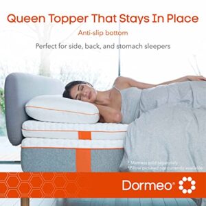 Dormeo Mattress Topper Queen - Relieving Octaspring Technology Mattress Topper - Queen Bed Toppers, Cooling Mattress Topper - 3 inch Mattress Topper Queen - Queen Size Mattress Toppers