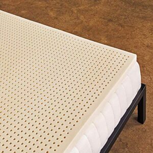 pure green natural latex mattress topper - soft - 2 inch - queen size (gols certified organic)