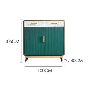 KIZQYN Shoe Storage Cupboard Modern Home Entryway Cabinet Living Room Partition Storage Cabinet Entry Foyer Cabinet Decorative Cabinet Shoes Storage Cabine (Size : 80x40x95CM)