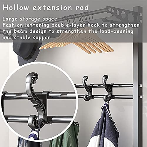SoOSSN Entryway Bench with Coat Rack,3-in-1 Hall Tree Storage Bench,Coat Rack Shoe Bench with Hooks,Shoe Rack,Cushion,Easy to Assemble (Color : Purple, Size : 39inch)