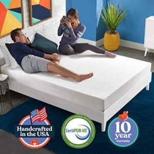 EARLY BIRD Essentials 10 Inch Gel Memory Foam Mattress, Full, Dual Layer Comfort