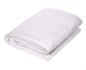 urban villa cotton thermal blanket made from 100% soft premium cotton, plain weave, white, twin 66"x 90", perfect for layering in bed, lint free
