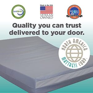 NAMC Bed-wetting Mattress - Dual-Sided: Firm or Soft, Durable Vinyl Cover - Twin