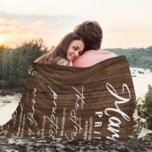 Sqovulw Marriage Prayer Blanket Anniversary Wedding Gifts for Couple Unique 2023 Bridal Shower Gifts for Bride to Be Newlywed Engagement Gifts for Couples Valentine's Day Throw Blanket 50X60 Inch