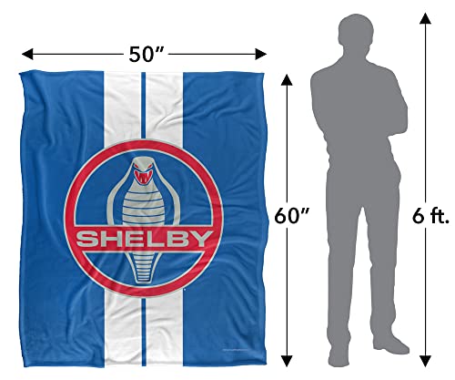 Shelby Cobra Blanket, 50"x60" Racing Stripe Silky Touch Super Soft Throw Blanket