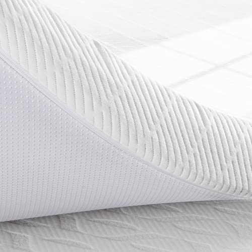 BedStory 3 Inch Queen Size Memory Foam Mattress Topper Firm, Pain-Relief Bed Topper, Enhanced Cooling Pad, Gel Infused High-Density Foam Motion Isolation, Skin-Friendly Cover CertiPUR-US Certified