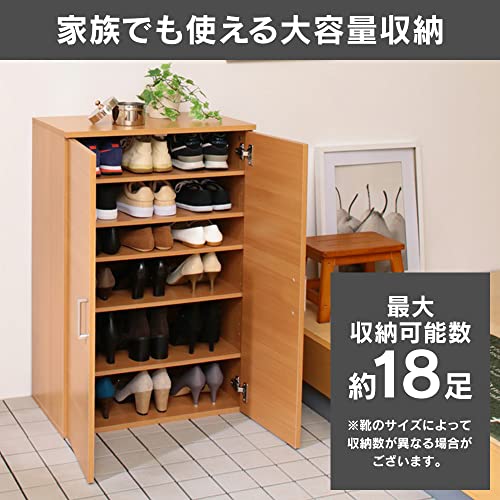 アイリスプラザ(IRIS PLAZA) Shoe Box, 5 Tiers, Width 23.6 x Depth 13.7 x Height 35.4 inches (60 x 34.9 x 90 cm), Movable Shelf,