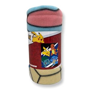 united pacific designs kofl: pokemon 45x60" fleece throw