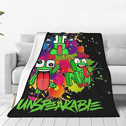 Throw Blanket Anti-Pilling Flannel Ultra Soft Cozy Fleece Boys Fans Merchandise for Sofa Bed Girls Adults Gifts (50"X40")