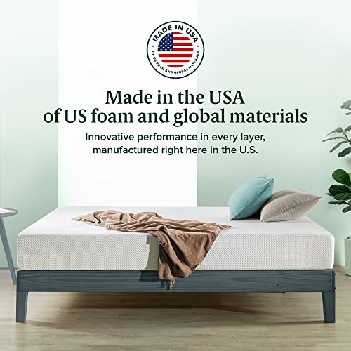 Zinus 8 Inch Green Tea Fresca Memory Foam Mattress/CertiPUR-US Certified/Bed-in-a-Box/Pressure Relieving/Made in USA, Queen