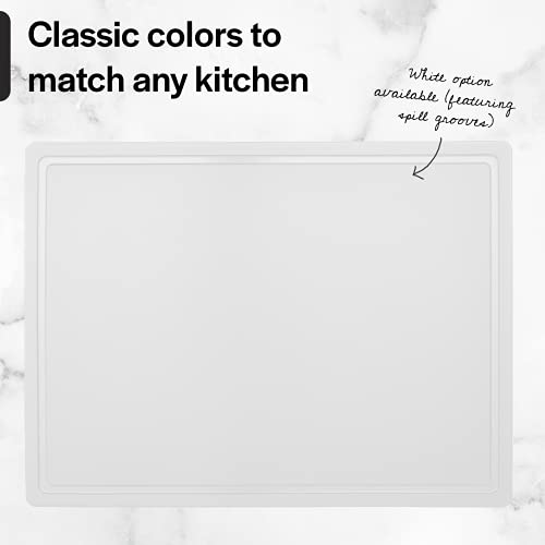 Thirteen Chefs Large Cutting Boards for Kitchen - 24" x 18" x .5" Professional HDPE Plastic Chopping Board for Carving, Dicing, Mashing and More - Commercial Grade & Dishwasher Safe, Black