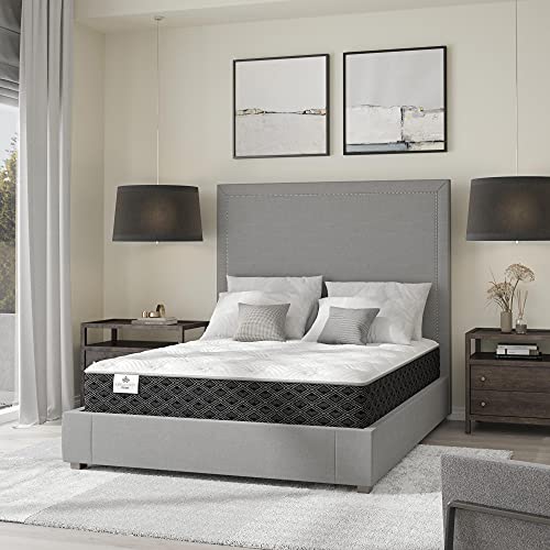 Kingsdown Cushion Firm Innerspring Mattress Queen, Cooling Gel Foam Layer Multi-Layered Comfort Cool Sleep Quilted Top Luxury Mattresses 12-Inch, Prime Owington