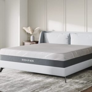 Sven & Son King Mattress, Bed in A Box, 12" Luxury Cool Gel Memory Foam, Pressure Relief & Support, 10" Year Warranty, Designed in USA (King, Mattress Only 12" Medium)