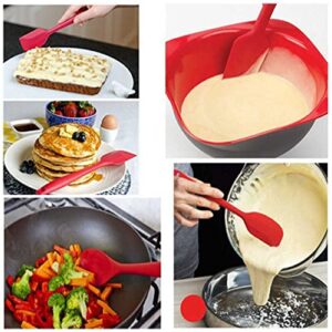 8 Pieces Silicone Spatulas, 8.5 inch Heat-Resistant Non-stick Rubber Spatulas with Stainless Steel Core for Cake Cream Cooking Gadget by COLOGO