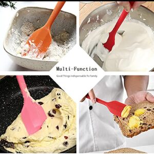 8 Pieces Silicone Spatulas, 8.5 inch Heat-Resistant Non-stick Rubber Spatulas with Stainless Steel Core for Cake Cream Cooking Gadget by COLOGO