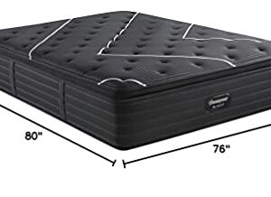 Beautyrest Black 16 Inch King C-Class Plush Pillow Top Premium Pocketed Coil Mattress with Cooling Technology