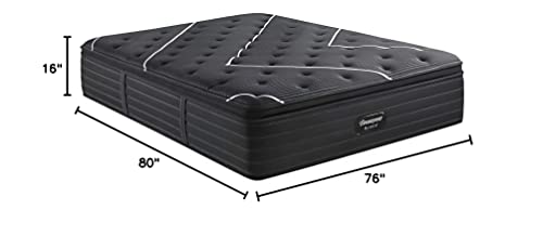 Beautyrest Black 16 Inch King C-Class Plush Pillow Top Premium Pocketed Coil Mattress with Cooling Technology