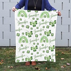 Personalized Saint Patricks Day Blanket,Rainbow St Patricks Day Blanket,Clover Blanket,Shamrock Blanket,Shamrock Throw Blanket,St Patricks Blanket,St Patricks Throw Blanket,Irish Throw Blanket