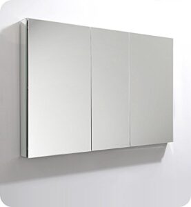 fresca 50" wide x 36" tall bathroom medicine cabinet w/mirrors