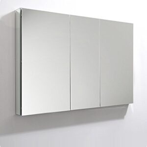 Fresca 50" Wide x 36" Tall Bathroom Medicine Cabinet w/Mirrors