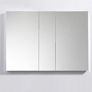 Fresca 50" Wide x 36" Tall Bathroom Medicine Cabinet w/Mirrors