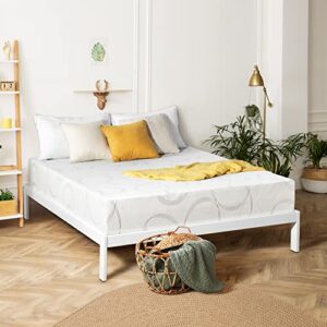 Olee Sleep Foam Mattress, Full, White/Beige