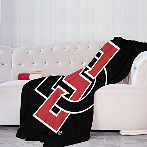 GACOZ-San Diego State University- Ultra Soft Throw Blanket Flannel Fleece All Season Light Weight Living Room Bedroom Warm Blanket 60×50inch