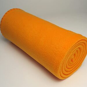 Ngawari Fleece Throw Blanket Lightweight Soft Warm Cozy Pet Blanket (Orange, 50 * 60 Inch)