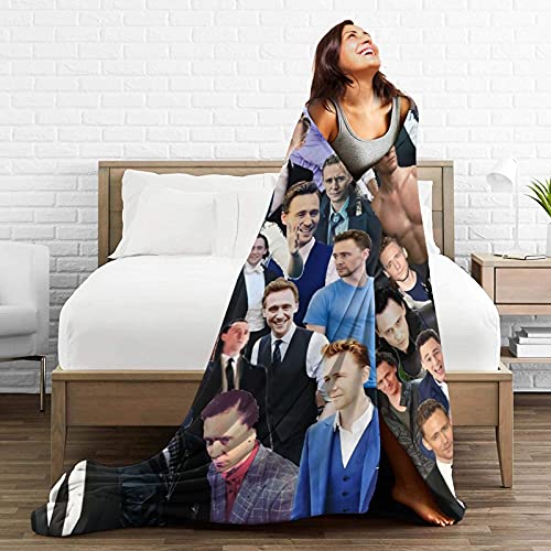 Tom Hiddleston James Conrad Soft and Comfortable Warm Fleece Blanket for Sofa, Bed, Office Knee pad,Bed car Camp Couch Cozy Plush Throw Blankets