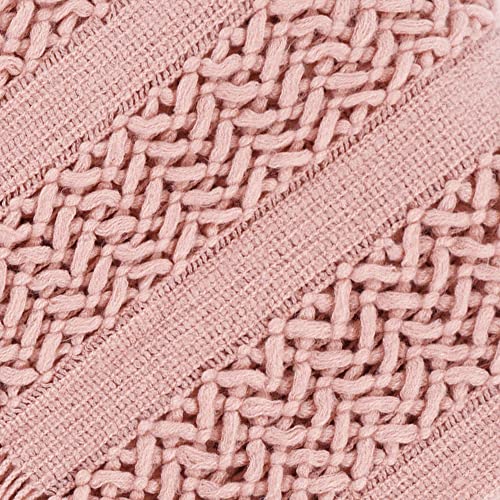 BATTILO HOME Dusty Pink Throw Blanket for Couch, Decorative Accent Soft Blush Throw Blankets for Bed Sofa Chair, 50"x60"