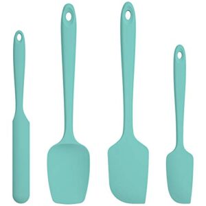 u-taste silicone spatula set with 600 degrees fahrenheit heat resistant (teal/aqua sky)