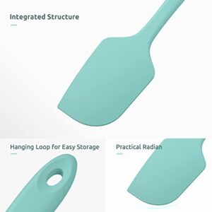 U-Taste Silicone Spatula Set with 600 Degrees Fahrenheit Heat Resistant (Teal/Aqua Sky)