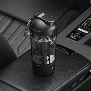 Cholas Premium Electric Protein Shaker Bottle, 20oz Blender for Mixing Protein, Gym Portable Cup, and Cocktails, BPA Free Self Stirring Shaker with Waterproof Design in Sleek Black