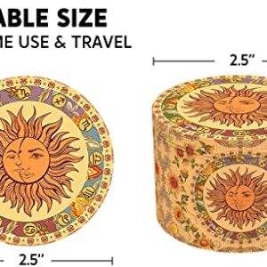 JOYTOP Grinder, 2.5 inch Vintage Boho Sun and Moon Grinder (Yellow)