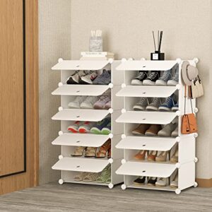 HOMIDEC Shoe Storage, 10-Tier Shoe Rack Organizer for Closet 20 Pair Narrow Shoes Shelf Cabinet for Entryway, Bedroom and Hallway