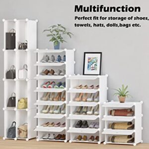 HOMIDEC Shoe Storage, 10-Tier Shoe Rack Organizer for Closet 20 Pair Narrow Shoes Shelf Cabinet for Entryway, Bedroom and Hallway