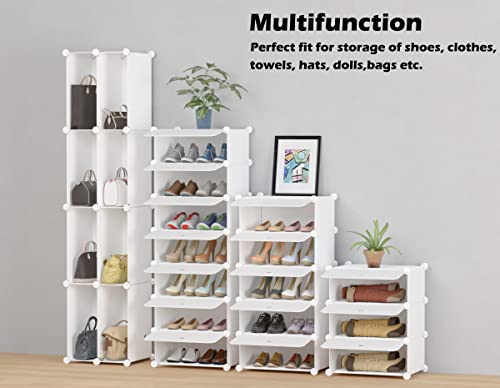 HOMIDEC Shoe Storage, 10-Tier Shoe Rack Organizer for Closet 20 Pair Narrow Shoes Shelf Cabinet for Entryway, Bedroom and Hallway