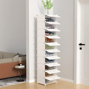 HOMIDEC Shoe Storage, 10-Tier Shoe Rack Organizer for Closet 20 Pair Narrow Shoes Shelf Cabinet for Entryway, Bedroom and Hallway