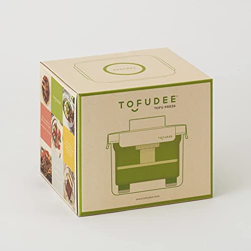 TOFUDEE Tofu Press With Auto IntelliSpring. Patent Adjustable Vegan Tofu Presser for Speed up Draining Water from All Types of Pressed Tofu without Crack