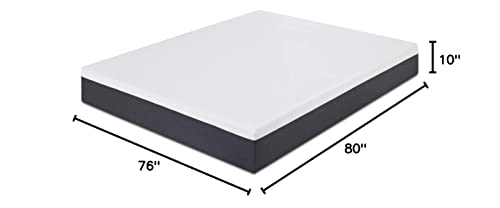 PrimaSleep Modern 10 Inch Air Flow Gel Memory Foam Comfort Bed Mattress,Pressure Relieving (King)